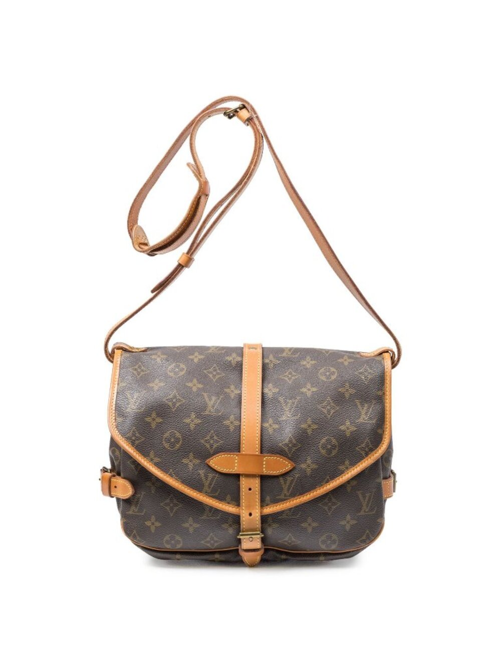 Louis Vuitton Saumur Brown Monogram Canvas Crossbody